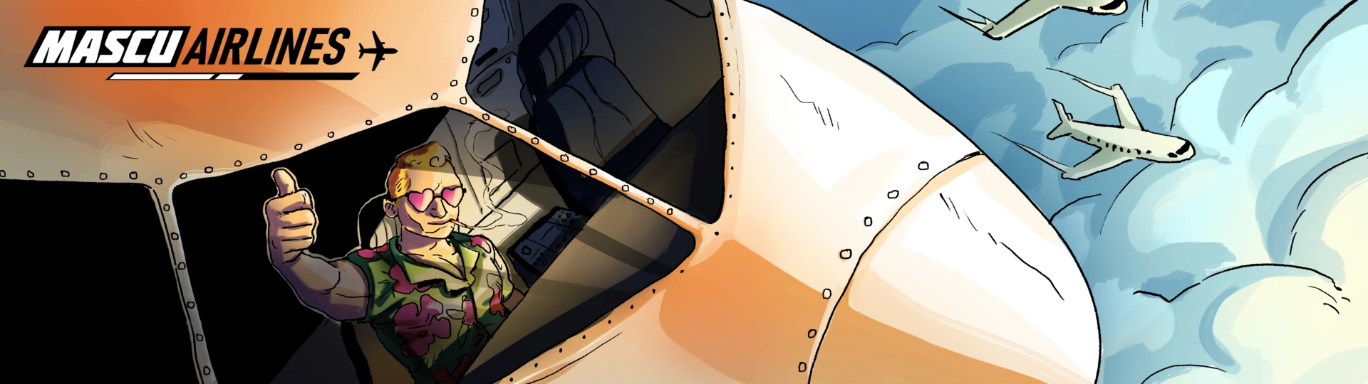 Mascu Airlines Landing Image